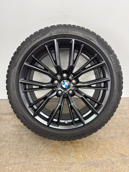TOP ZUSTAND DOT22 Original BMW 2er G42 3er G20 G21 4er G22 G23 18 Zoll M 796M Winterräder Winterreifen Felgen 6885305 Alufelgen Schwarz 225/45 R18 95H RunFlat RFT RSC * Winterrradsatz MwSt.