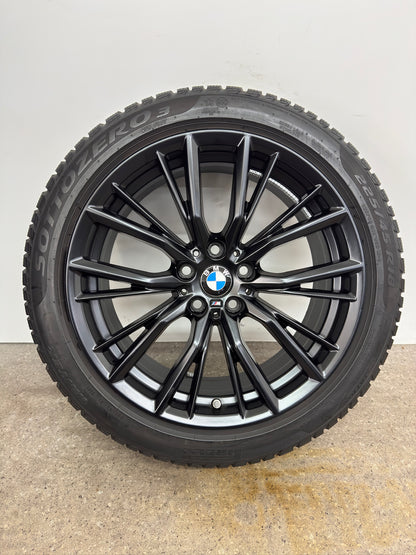 TOP ZUSTAND DOT22 Original BMW 2er G42 3er G20 G21 4er G22 G23 18 Zoll M 796M Winterräder Winterreifen Felgen 6885305 Alufelgen Schwarz 225/45 R18 95H RunFlat RFT RSC * Winterrradsatz MwSt.