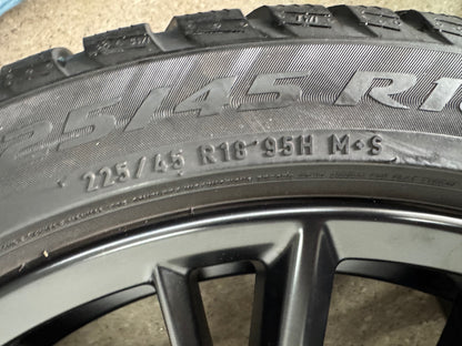 TOP ZUSTAND DOT22 Original BMW 2er G42 3er G20 G21 4er G22 G23 18 Zoll M 796M Winterräder Winterreifen Felgen 6885305 Alufelgen Schwarz 225/45 R18 95H RunFlat RFT RSC * Winterrradsatz MwSt.