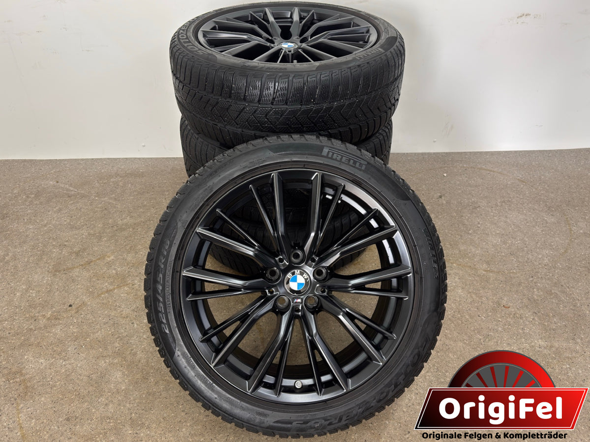 TOP ZUSTAND DOT22 Original BMW 2er G42 3er G20 G21 4er G22 G23 18 Zoll M 796M Winterräder Winterreifen Felgen 6885305 Alufelgen Schwarz 225/45 R18 95H RunFlat RFT RSC * Winterrradsatz MwSt.