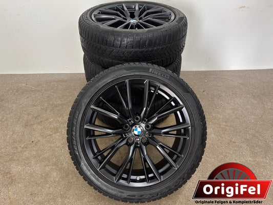 TOP ZUSTAND DOT22 Original BMW 2er G42 3er G20 G21 4er G22 G23 18 Zoll M 796M Winterräder Winterreifen Felgen 6885305 Alufelgen Schwarz 225/45 R18 95H RunFlat RFT RSC * Winterrradsatz MwSt.