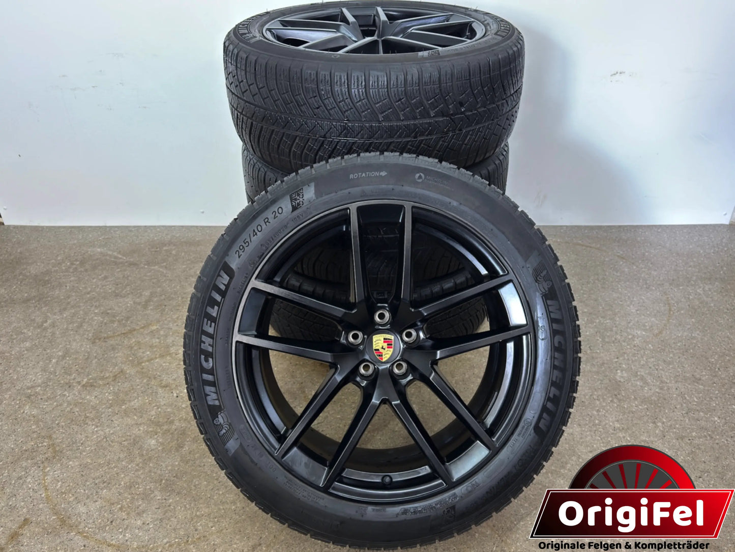 TOP ZUSTAND DOT22 Original Porsche Macan II 2 III 3 20 Zoll Winterräder Winterreifen Felgen Alufelgen 95B601025EJ 95B601025EK 265/45 R20 104V 295/40 R20 106V Sport Exclusive Schwarz SUV M+S