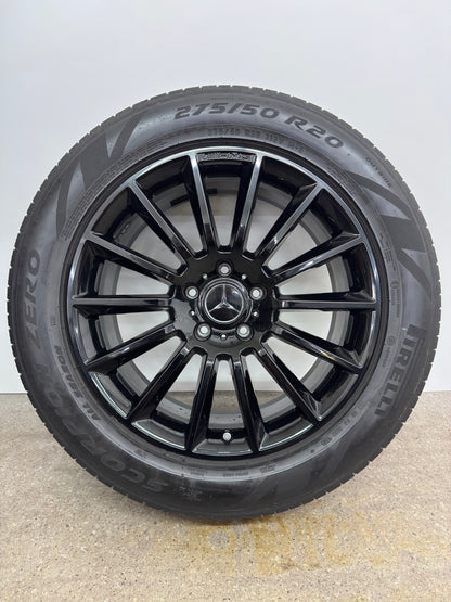 TOP ZUSTAND Original Mercedes G-Klasse W 463 W 465 20 Zoll AMG Ganzjahresreifen Felgen A4634011700 275/50 R20 113V MO Allwetterreifen Alufelgen Schwarz Sommerreifen Sommerräder SUV MwSt.