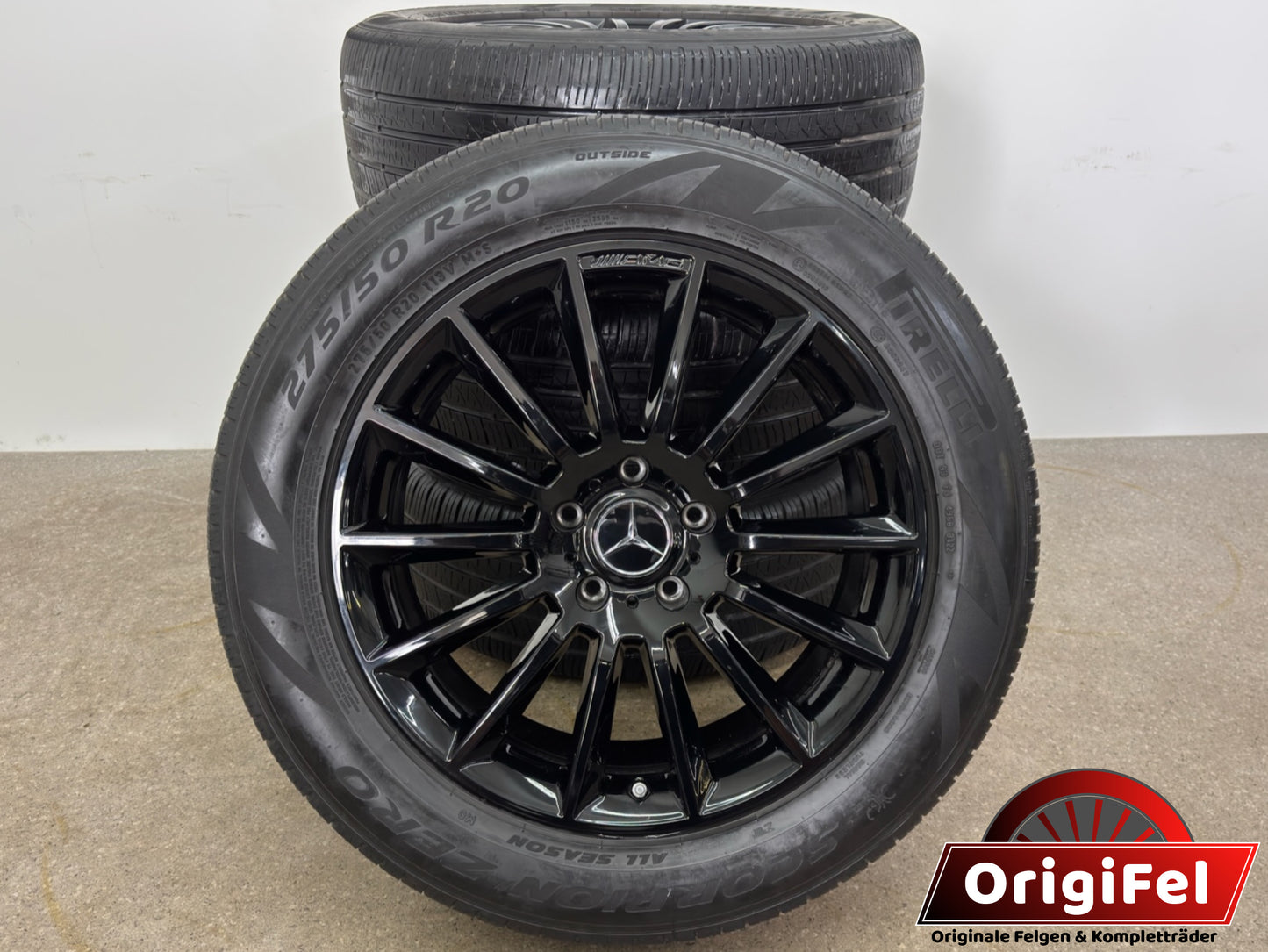 TOP ZUSTAND Original Mercedes G-Klasse W 463 W 465 20 Zoll AMG Ganzjahresreifen Felgen A4634011700 275/50 R20 113V MO Allwetterreifen Alufelgen Schwarz Sommerreifen Sommerräder SUV MwSt.