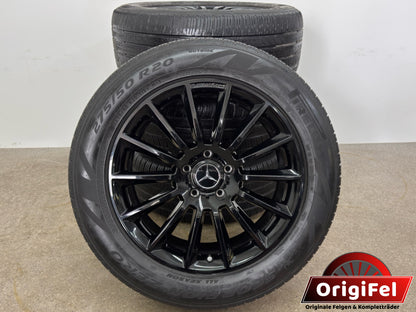 TOP ZUSTAND Original Mercedes G-Klasse W 463 W 465 20 Zoll AMG Ganzjahresreifen Felgen A4634011700 275/50 R20 113V MO Allwetterreifen Alufelgen Schwarz Sommerreifen Sommerräder SUV MwSt.