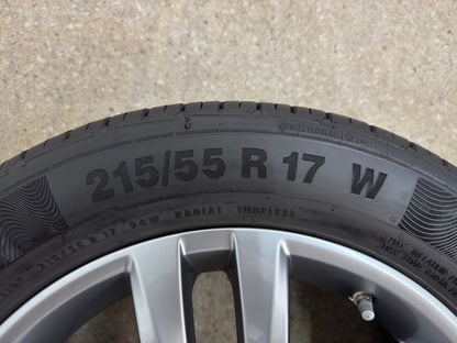 TOP ZUSTAND Original VW Touran II 2 5T 17 Zoll Salvador Sommerräder Sommerreifen Felgen 5TA601025G Alufelgen R-Line Highline Anthrazit 215/55 R17 94V 6,5x17 ET52 RDKS Sommerradsatz MwSt.