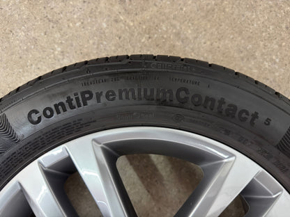 TOP ZUSTAND Original VW Touran II 2 5T 17 Zoll Salvador Sommerräder Sommerreifen Felgen 5TA601025G Alufelgen R-Line Highline Anthrazit 215/55 R17 94V 6,5x17 ET52 RDKS Sommerradsatz MwSt.