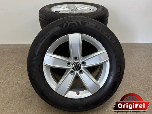 WIE NEU Original VW Tiguan II 2 Corvara 17 Zoll Sommerreifen Sommerräder 5NA071497 Felgen Alufelgen 215/65 R17 Zoll Kompletträder AD1 5N 5NA RDKS KBA49906