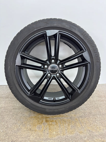 VW Arteon Passat Alltrack CC Phaeton Scirocco Sharan Tiguan II Audi A6 S6 4F Q3 RSQ3 8U TT TTS 8J Seat Ateca Cupra Formentor Skoda Kodiaq Octavia NX Superb 3T 18 Zoll Felgen Alufelgen Schwarz