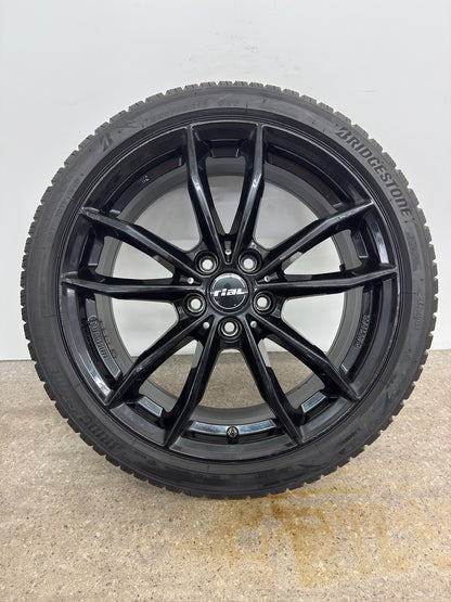 VW Golf VII 7 5G VIII 8 5H Skoda Octavia 3 III 5E Seat Cupra Leon 5F KL Audi A3 S3 8V 8Y 18 Zoll Winterräder Winterreifen Felgen Alufelgen 225/40 R18 92V M+S 7,5x18 ET46 5x112 Schwarz Winterradsatz