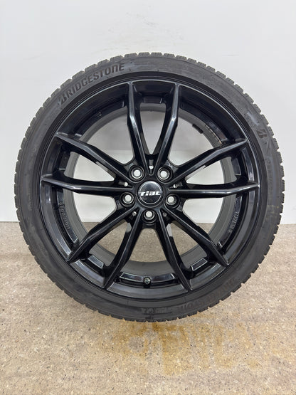 VW Golf VII 7 5G VIII 8 5H Skoda Octavia 3 III 5E Seat Cupra Leon 5F KL Audi A3 S3 8V 8Y 18 Zoll Winterräder Winterreifen Felgen Alufelgen 225/40 R18 92V M+S 7,5x18 ET46 5x112 Schwarz Winterradsatz