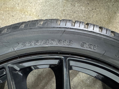 VW Golf VII 7 5G VIII 8 5H Skoda Octavia 3 III 5E Seat Cupra Leon 5F KL Audi A3 S3 8V 8Y 18 Zoll Winterräder Winterreifen Felgen Alufelgen 225/40 R18 92V M+S 7,5x18 ET46 5x112 Schwarz Winterradsatz