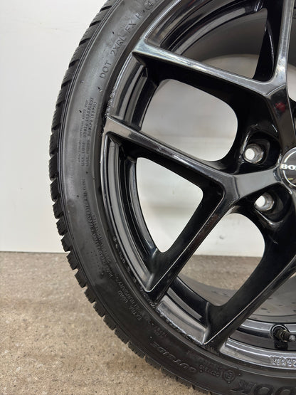 VW Golf VIII 7 5G Audi A3 S3 8V TT 8J Seat Cupra Leon 1P 5F Skoda Octavia III 3 5E 18 Zoll Winterräder Winterreifen Felgen Alufelgen 225/40 R18 92V M+S Schwarz Sport Line Borbet KBA 50658