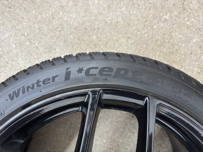 VW Golf VIII 7 5G Audi A3 S3 8V TT 8J Seat Cupra Leon 1P 5F Skoda Octavia III 3 5E 18 Zoll Winterräder Winterreifen Felgen Alufelgen 225/40 R18 92V M+S Schwarz Sport Line Borbet KBA 50658