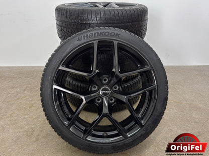 VW Golf VIII 7 5G Audi A3 S3 8V TT 8J Seat Cupra Leon 1P 5F Skoda Octavia III 3 5E 18 Zoll Winterräder Winterreifen Felgen Alufelgen 225/40 R18 92V M+S Schwarz Sport Line Borbet KBA 50658