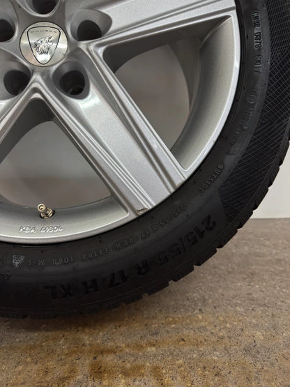 VW Passat B8 3G 3C Sharan 7N Arteon Skoda Superb III 3T Ateca 5FP Alhambra Audi Q3 8U Q2 GA A6 Allroad 4F 4F1 17 Zoll Winterräder Winterreifen Felgen Alufelgen 215/55 R17 98H M+S Winterradsatz