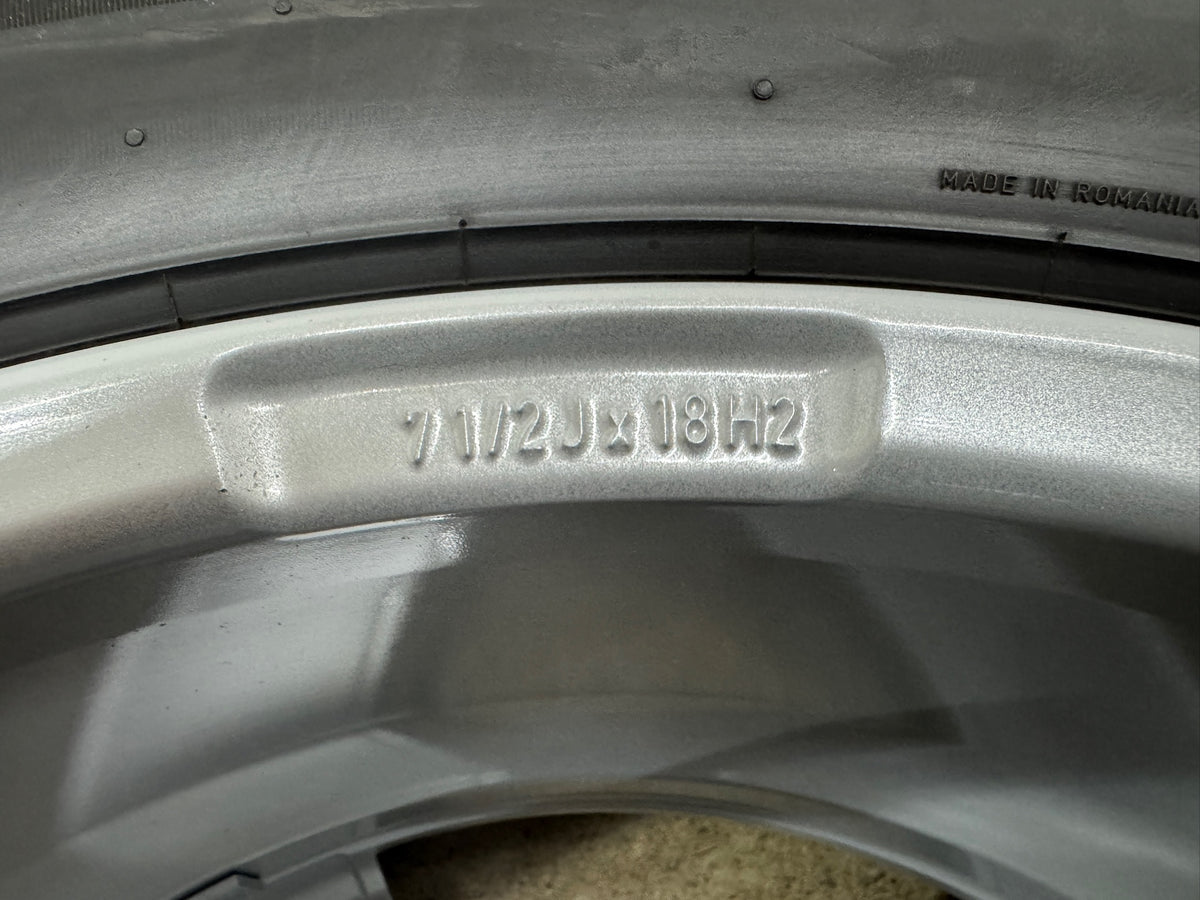 TOP DOT23 Volvo XC40 X 536 S90 V90 Cross Country 18 Zoll Winterräder Winterrreifen Felgen Alufelgen 235/55 R18 104H M+S SUV Silber Winterradsatz 5x108 7,5x18 ET50,5 KBA53529
