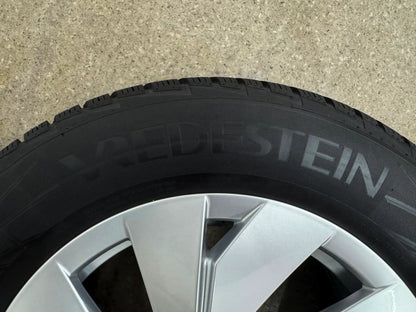 WIE NEU 7,7mm DOT25 Original VW Tiguan II 2 III 3 CTI Tayron R4 17 Zoll Bari Winterräder Winterreifen Felgen 571601025 Alufelgen 215/65 R17 99H M+S Allspace AD1 5NA Winterradsatz SUV MwSt.