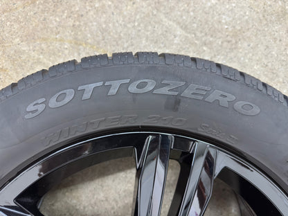 WIE NEU 7,8/7mm DOT3722 Original VW Tiguan II 2 Sebring 18 Zoll Winterräder Winterreifen Felgen 5NA601025M 5NA601025AQ Alufelgen 235/55 R18 104H M+S R-Line Schwarz Allspace AD1 5NA RDKS Winterradsatz