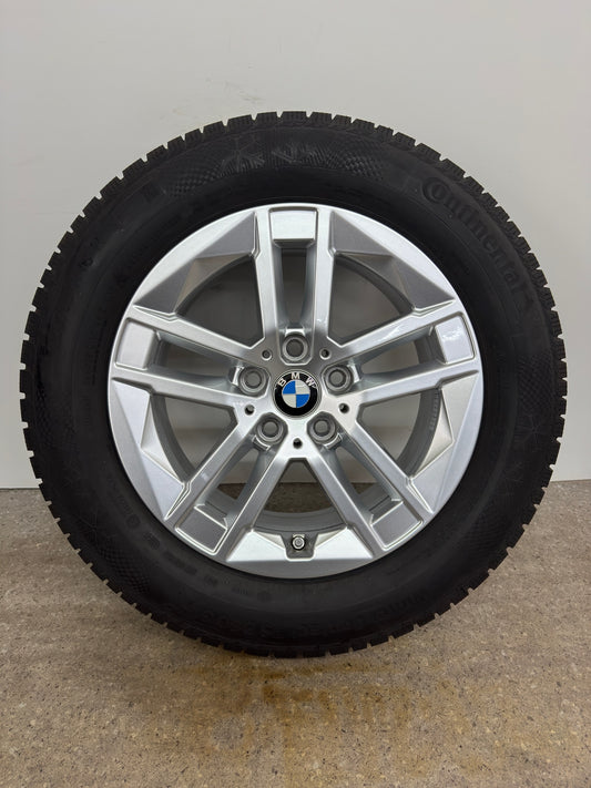 WIE NEU 8 / 7mm Original BMW 2er Active Tourer U06 Styling 186 16 Zoll Winterräder Winterreifen Felgen 6888838 Alufelgen Silber 205/65 R16 95H 5x112 7x16 ET41 IS41 RDKS Sport Line M Winterradsatz