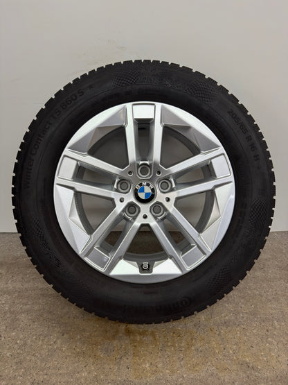WIE NEU 8 / 7mm Original BMW 2er Active Tourer U06 Styling 186 16 Zoll Winterräder Winterreifen Felgen 6888838 Alufelgen Silber 205/65 R16 95H 5x112 7x16 ET41 IS41 RDKS Sport Line M Winterradsatz