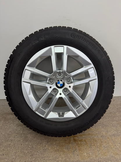 WIE NEU 8 / 7mm Original BMW 2er Active Tourer U06 Styling 186 16 Zoll Winterräder Winterreifen Felgen 6888838 Alufelgen Silber 205/65 R16 95H 5x112 7x16 ET41 IS41 RDKS Sport Line M Winterradsatz