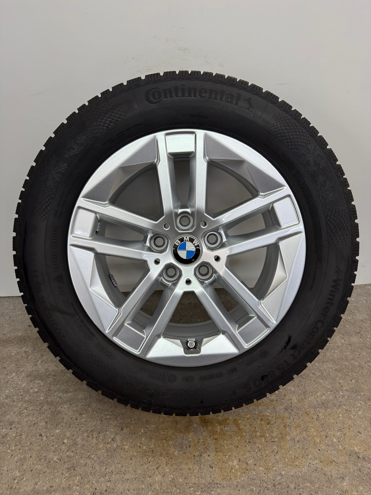 WIE NEU 8 / 7mm Original BMW 2er Active Tourer U06 Styling 186 16 Zoll Winterräder Winterreifen Felgen 6888838 Alufelgen Silber 205/65 R16 95H 5x112 7x16 ET41 IS41 RDKS Sport Line M Winterradsatz