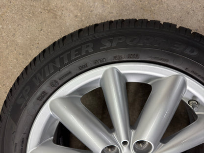WIE NEU 8 / 7mm Original Mini Cooper F55 F56 F57 Spoke 508 16 Zoll Winterräder Winterreifen Felgen 6855117 Alufelgen 5x112 5,5x16 IS46 ET46 175/60 R16 86H Schwarz Winterradsatz RSC RFT Runflat MwSt.