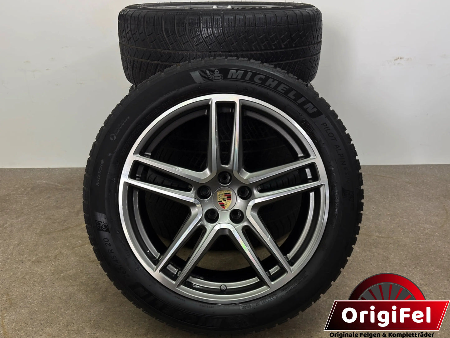 WIE NEU DOT23 Original Porsche Macan II 2 III 3 20 Zoll Winterräder Winterreifen Felgen Alufelgen 95B601025DG 95B601025DH 265/45 R20 104V 295/40 R20 106V Sport Exclusive Bicolor SUV M+S