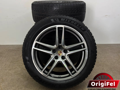 WIE NEU DOT23 Original Porsche Macan II 2 III 3 20 Zoll Winterräder Winterreifen Felgen Alufelgen 95B601025DG 95B601025DH 265/45 R20 104V 295/40 R20 106V Sport Exclusive Bicolor SUV M+S
