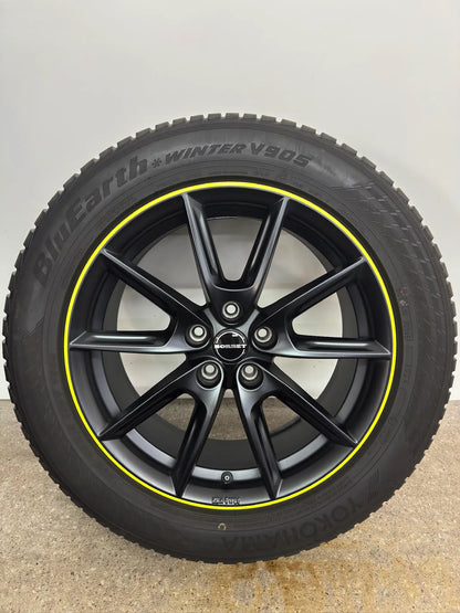 WIE NEU DOT24 Audi Q3 F3 FJ MG HS II 2 VW Tiguan AD1 5N Seat Tarraco KN Skoda Kodiaq I 1 NS PS 18 Zoll Winterräder Winterreifen Felgen Alufelgen 235/55 R18 100V M+S Schwarz RDKS KBA 51984