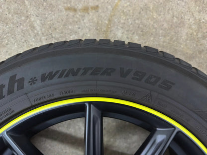 WIE NEU DOT24 Audi Q3 F3 FJ MG HS II 2 VW Tiguan AD1 5N Seat Tarraco KN Skoda Kodiaq I 1 NS PS 18 Zoll Winterräder Winterreifen Felgen Alufelgen 235/55 R18 100V M+S Schwarz RDKS KBA 51984