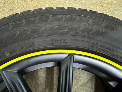 WIE NEU DOT24 Audi Q3 F3 FJ MG HS II 2 VW Tiguan AD1 5N Seat Tarraco KN Skoda Kodiaq I 1 NS PS 18 Zoll Winterräder Winterreifen Felgen Alufelgen 235/55 R18 100V M+S Schwarz RDKS KBA 51984