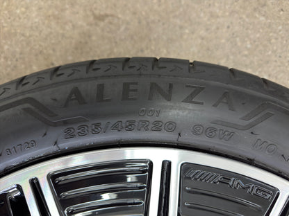 WIE NEU DOT24 Original Mercedes GLA H 247 GLB X 247 AMG 20 Zoll Sommerräder Sommerreifen Felgen A2474015200 Alufelgen 235/45 R20 94W MO 8x20 ET48 SUV 4MATIC Schwarz Glanzgedreht Sommerradsatz
