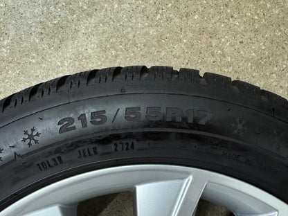 WIE NEU DOT24 Original Seat Ateca 5FP KH7 17 Zoll Winterräder Winterreifen Felgen 575601025M Alufelgen 215/55 R17 98V XL M+S Silber 7x17 ET45 5x112 Winterradsatz MwSt.