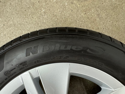 WIE NEU DOT24 Original VW Golf VIII 8 CD 16 Zoll Norfolk Sommerräder Sommerreifen Felgen 5H0601025 Alufelgen 205/55 R16 91V 7x16 ET48 Silber 5x112 Sommerradsatz MwSt.