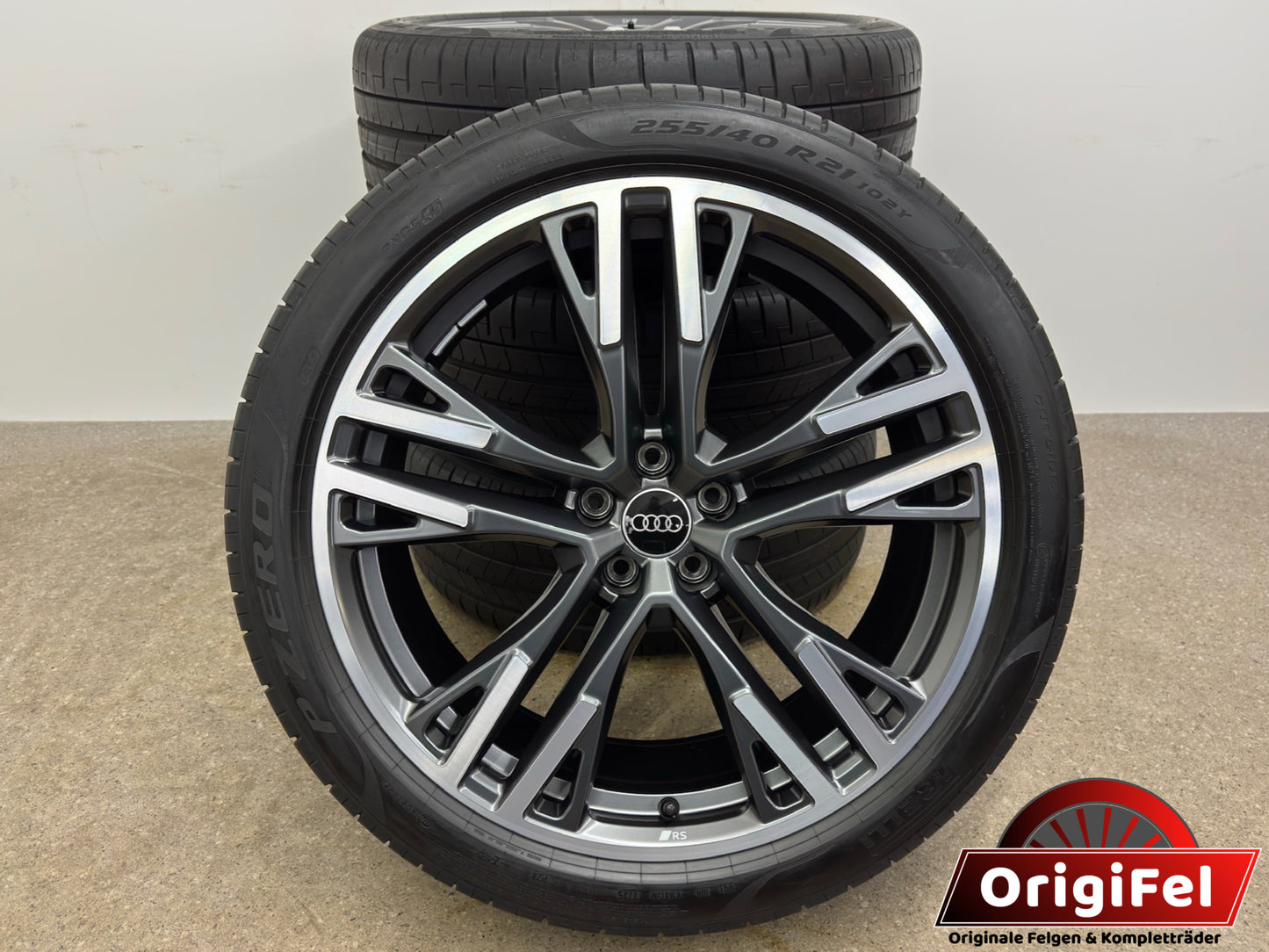 WIE NEU DOT25 Original Audi Q5 SQ5 FY GU 21 Zoll Sommerräder Sommerreifen Felgen 8MA601025M Alufelgen Sportback S-Line 255/40 R21 102Y 8,5x21 ET34 5x112 5 Doppelspeichen Y RS Sport Sommerradsatz