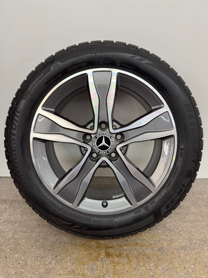 WIE NEU DOT25 Original Mercedes C-Klasse W205 S205 C205 A205 17 Zoll Winterräder Winterreifen Felgen Alufelgen A2054010800 225/50 R17 94H MO M+S 7x17 ET48,5 Winterradsatz 4MATIC