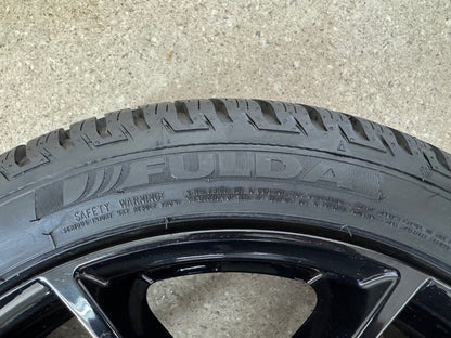 WIE NEU DOT25 VW Polo VI 6 2G AW Audi A1 GB Sportback 17 Zoll Winterräder Winterreifen Felgen Alufelgen Schwarz 215/45 R17 91V M+S KBA 50521 5x100 7,5x17 ET47 Winterradsatz