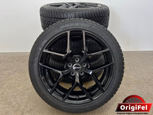 WIE NEU DOT25 VW Polo VI 6 2G AW Audi A1 GB Sportback 17 Zoll Winterräder Winterreifen Felgen Alufelgen Schwarz 215/45 R17 91V M+S KBA 50521 5x100 7,5x17 ET47 Winterradsatz