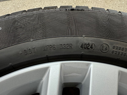 WIE NEU DOT4024 Original VW Touareg III 3 Osorno 19 Zoll Winterräder Winterreifen Felgen 760601025E Alufelgen CR Silber R-Line RDKS 255/55 R19 111H 8x19 ET28 SUV Winterradsatz MwSt. ausweisbar