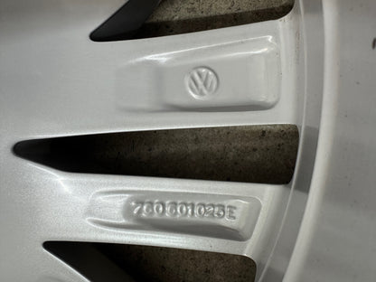 WIE NEU DOT4024 Original VW Touareg III 3 Osorno 19 Zoll Winterräder Winterreifen Felgen 760601025E Alufelgen CR Silber R-Line RDKS 255/55 R19 111H 8x19 ET28 SUV Winterradsatz MwSt. ausweisbar